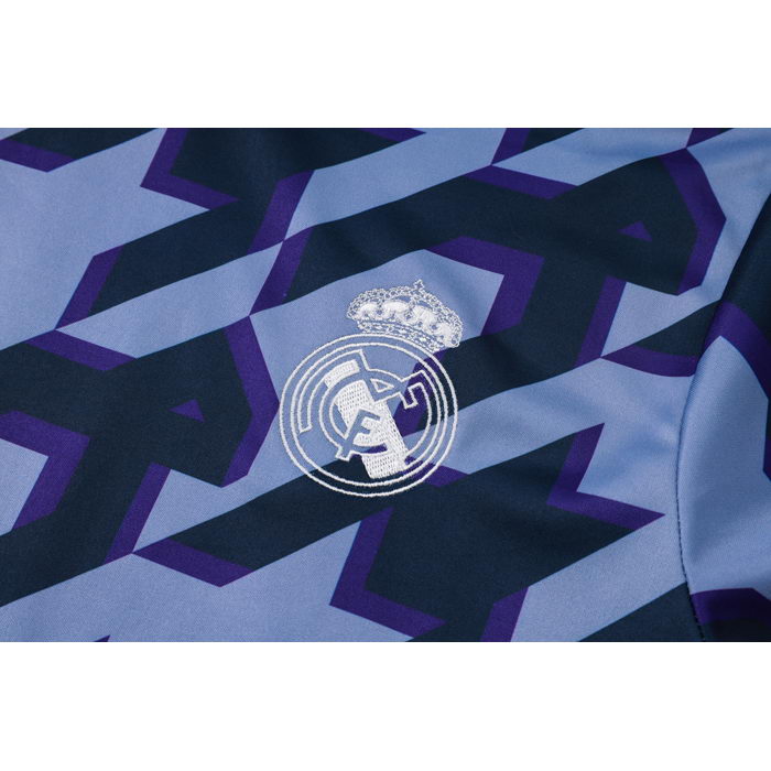 Chandal del Real Madrid Manga Corta 24-25 Negro y Gris - Pantalon Corto